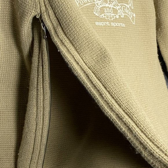 Vintage rare ESPRIT Sports Knit Turtleneck Sweater with side zipper Size M - Picture 11 of 11